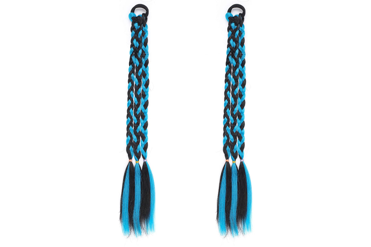 2Pcs 45cm Three-Strand Braiding Hair for Wigs and Hair Extensions