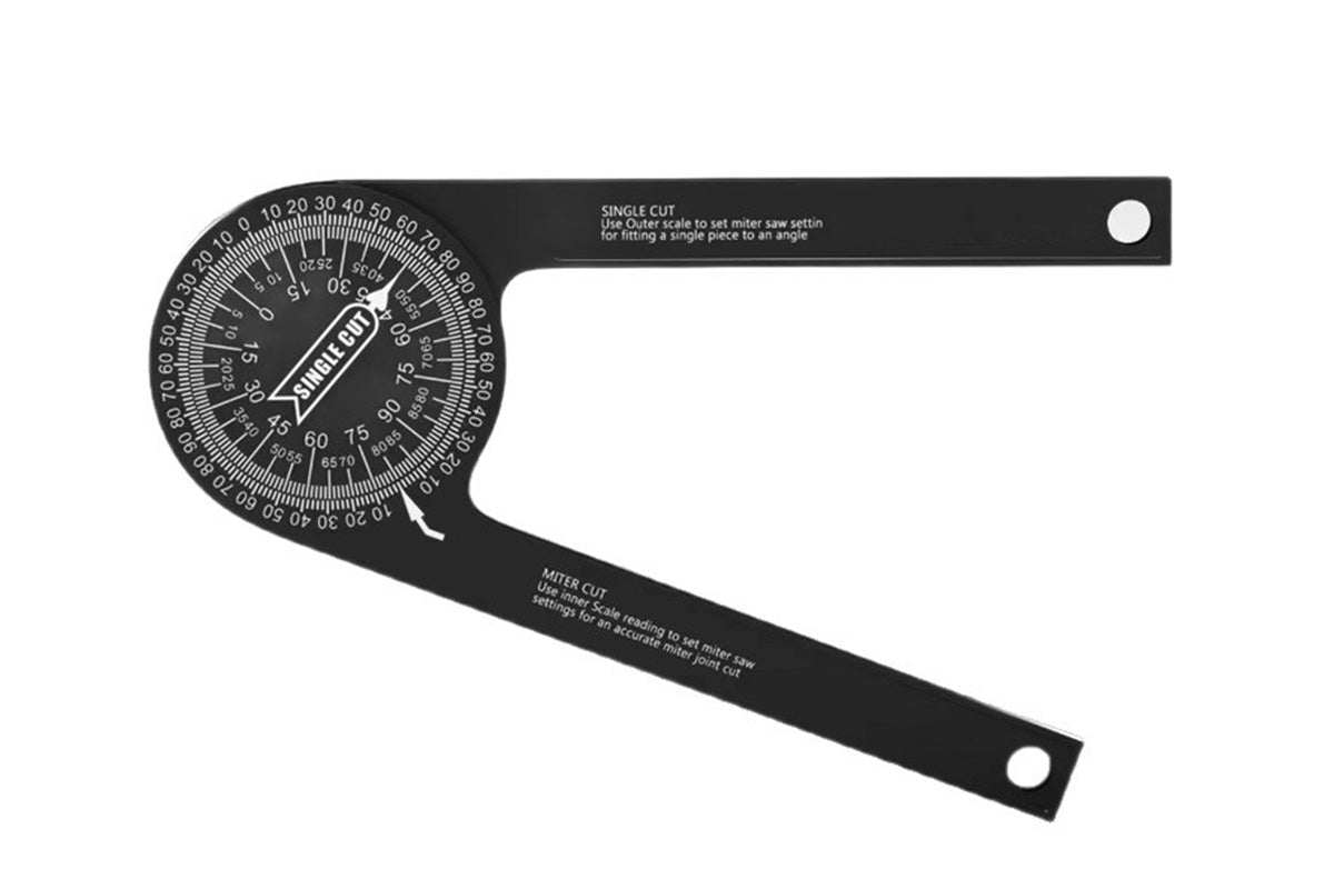 7.28 Inch Aluminum Miter Saw Protractor Angle Finder with Precision Laser Scale