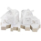 2X 50 Pack Laser Cut Pearl Paper Candy Favor Boxes with Ribbons