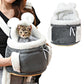 Plush Backpack Portable Pet Hanging Chest Bag with Hand Warmer Pocket
