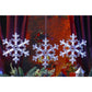 3Pcs LED Lights Snowflake Window Suction Cup Decoration