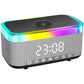 Wireless Phone Charger Bluetooth Speaker Smart Alarm Clock Radio