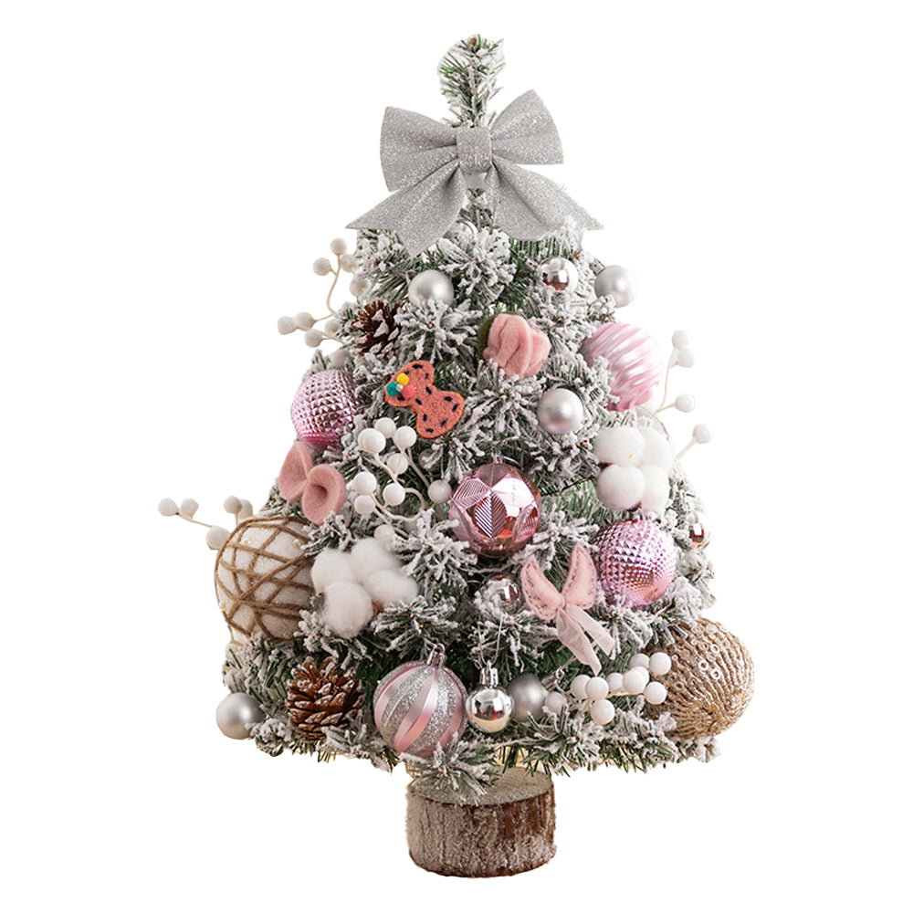 Mini Tabletop Christmas Tree Artificial 45cm/60cm Ornaments Xmas Desktop Decor