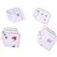 12Pcs Womens Cotton Pocket Handkerchiefs with Floral Patterns