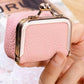 Mini Leather Jewelry Box Coin Purse Jewelry Case With Kiss Lock