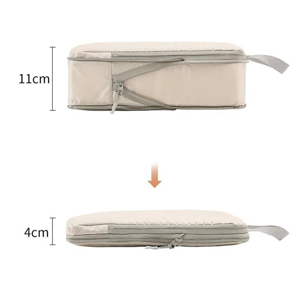 6Pcs Travel Luggage Compression Packing Cubes Storage Bag