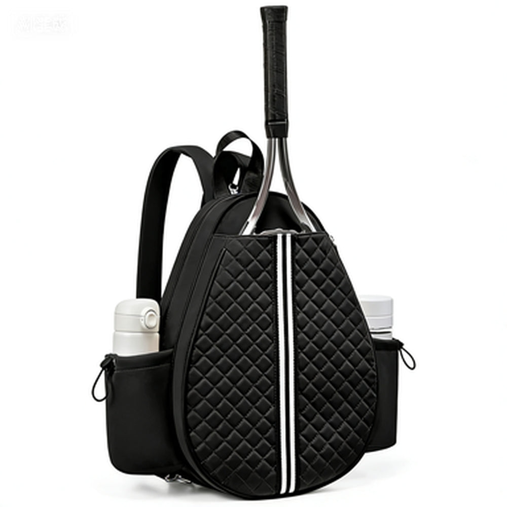 Multi-functional Sports Quilted Tennis Backpack Holds 2 Rackets