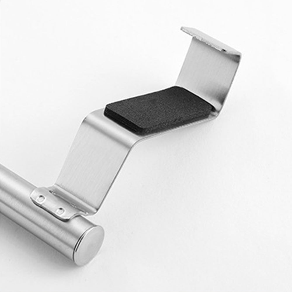 Stainless Steel Cabinet Door Towel Holder Adjustable No Drill Towel Bar for Kitchen Bathroom-Silver