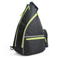 Pickleball Backpack Adjustable Sling Bag Large Capacity with Safety Pocket for Men and Women