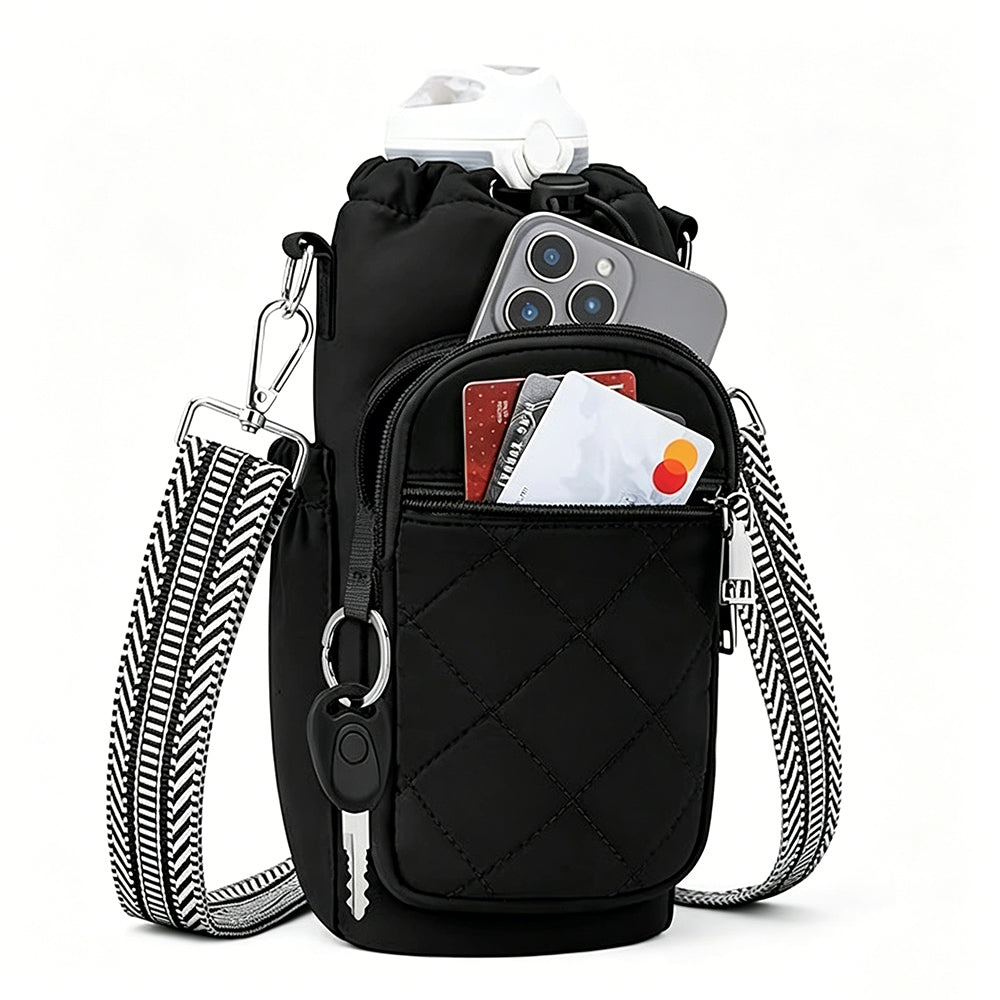 Running Hydration Pack with Aluminum Foil Insulation for Water Bottle
