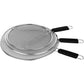 3PCS Stainless Steel Grease Splatter Guard for Frying Pan Ultra Fine Mesh Lids Splatter Screen for Cooking