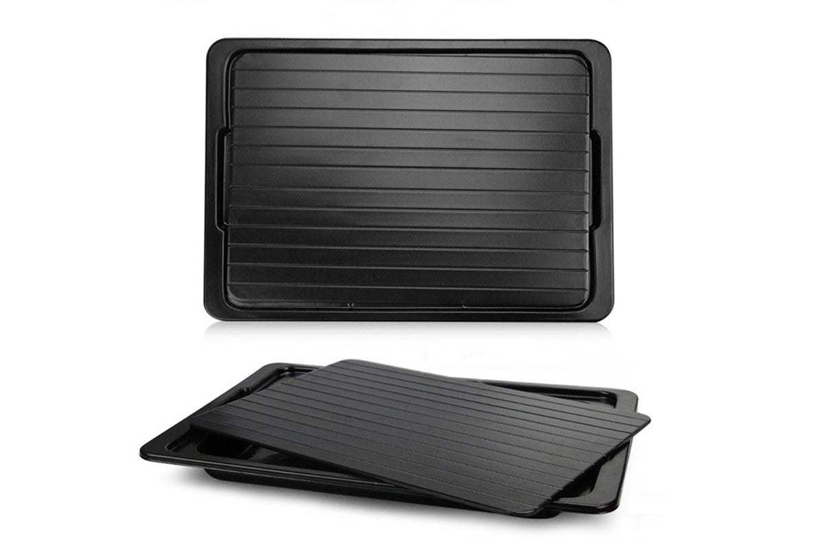 Rapid Thaw Tray with Drip Tray Fast Defrosting Plate for Frozen Meat Chicken Fish