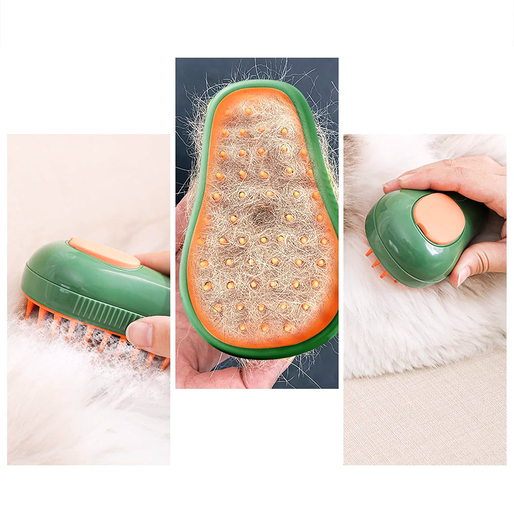 3-in-1 Spray Pet Massage Grooming Brush