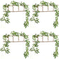 4Pcs Artificial Silk Wisteria Vine Hanging Garland 1.8 m for Home and Garden Decoration