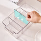 6Pcs Cabinet Organizer Bins with Handle Divided Storage Container for Kitchen