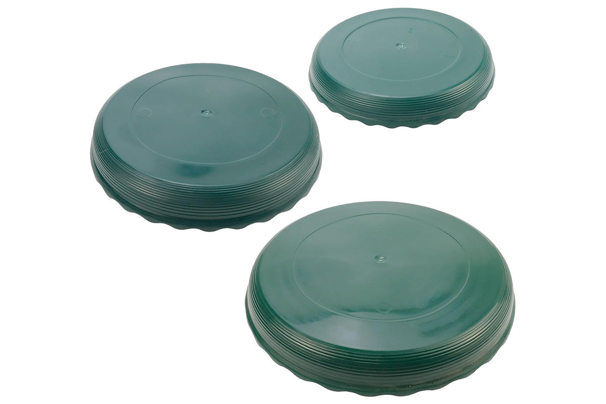 12Pcs Round Plastic Plant Saucers Durable Flower Pot Tray for Indoor Outdoor Garden