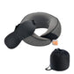 Travel Pillow Memory Foam Neck Pillow Set with Eye Mask Earplugs