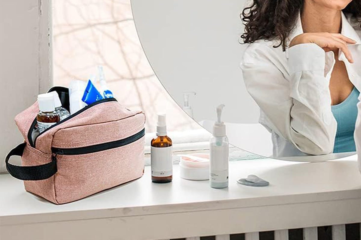 Travel Toiletry Bag Cosmetic Organizer for Women Men