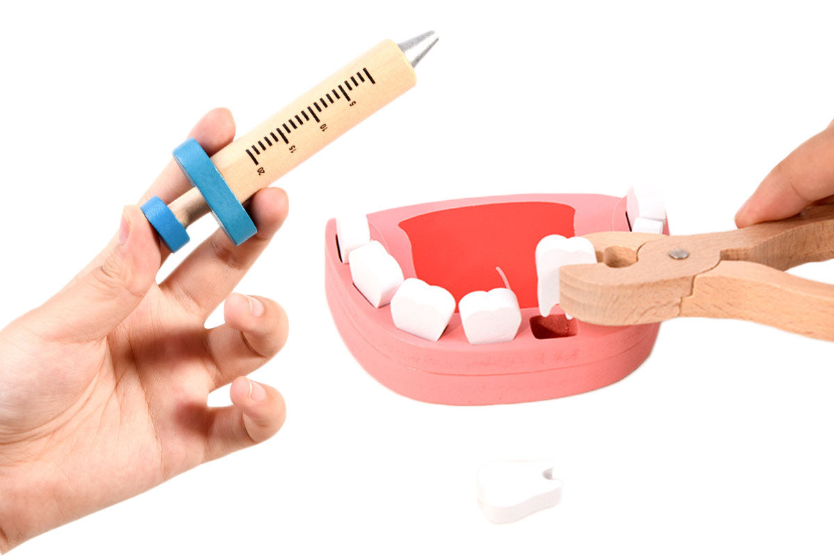 Kids Doctors Set Pretend Medical Playset Educational Toys Dentist Role-Playing Kit