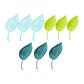 9Pcs Plant Pot Watering Funnel Color Leaf Plant Watering Devices Watering Spikes Plant Leaf Shape