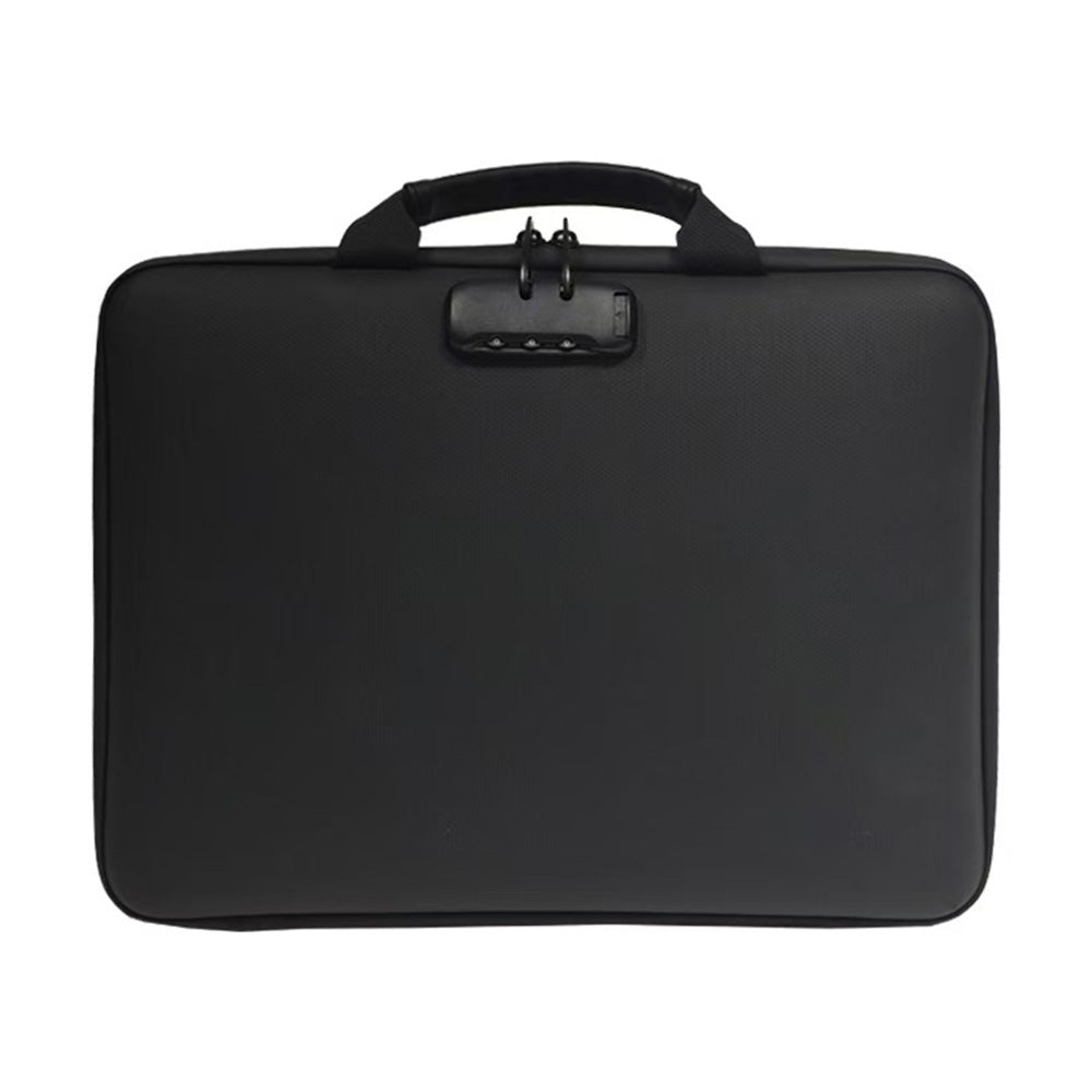 Hard Case File Organiser with Lock and Multi Pocket Accordion File Folder