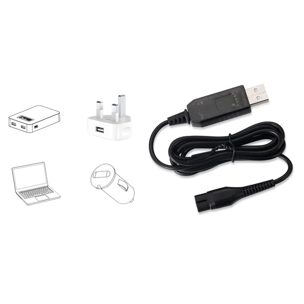 2 Pack 15V USB Charging Cables Compatible with Philips Shavers
