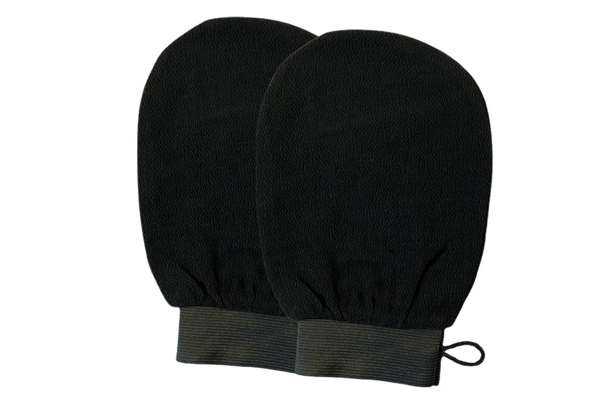 2Pcs 100% Viscose Exfoliating Gloves Moroccan Body Scrub Bath Wash Mitts