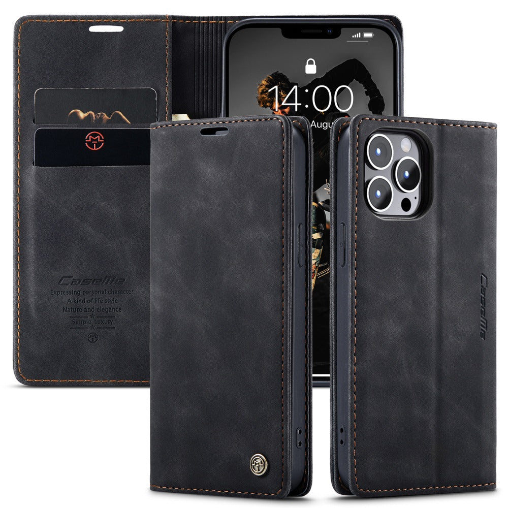 For iPhone 17 Series Wallet Case PU Leather Cover with Card Slots