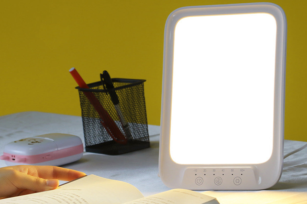 UV-Free Daylight Lamp with Adjustable Brightness for Boost Mood Sleep