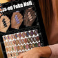 12 Days Christmas Countdown Calendar Nail Set 2025 Advent Holiday Fake Press On Nails