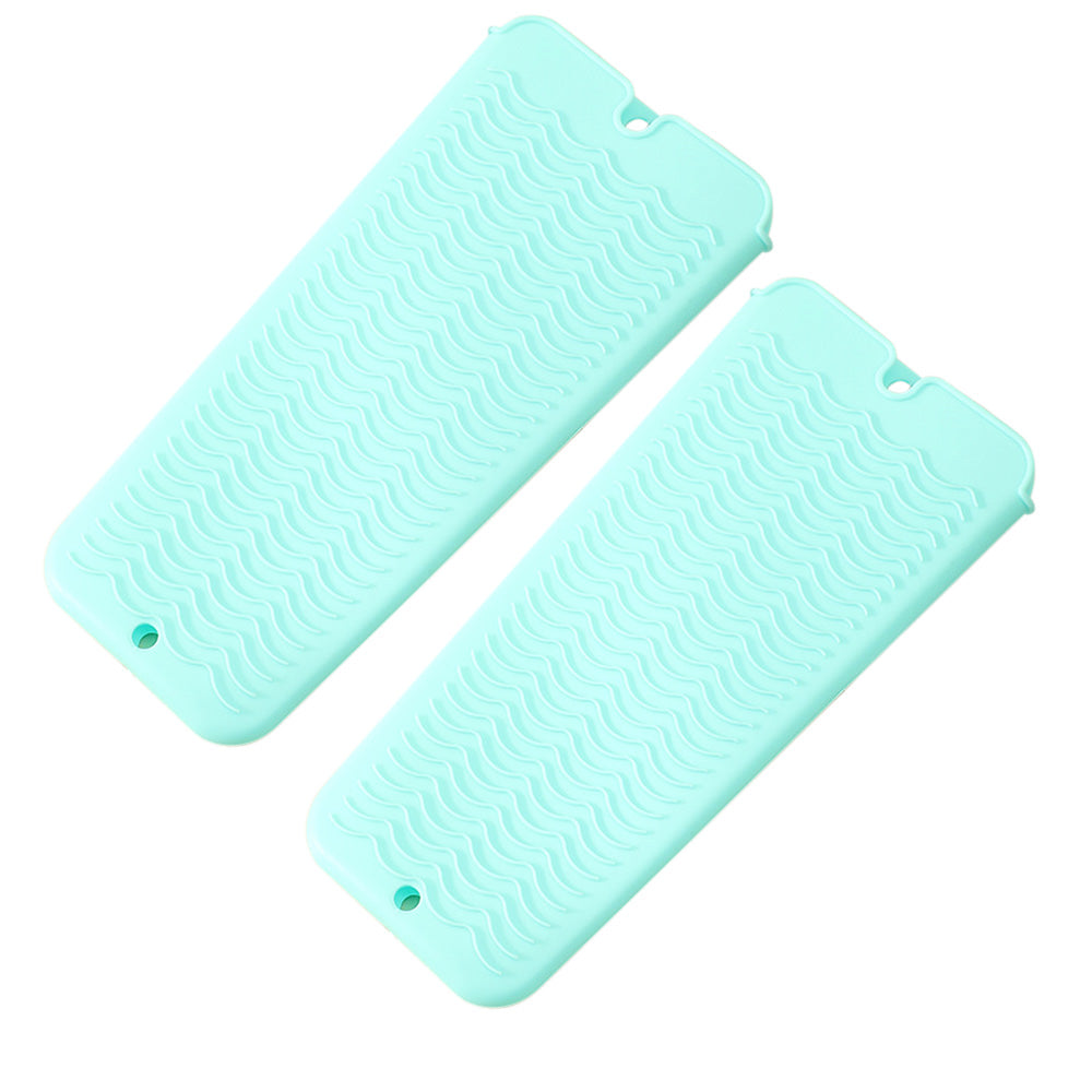 2 Pack Heat Resistant Silicone Pouch for Hair Styling Tools