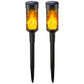 2Pcs Solar LED Tiki Torch with Flickering Flame Solar Outdoor Light