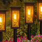 4Pcs Solar Pathway Lights Outdoor Garden Lights with Warm White LED