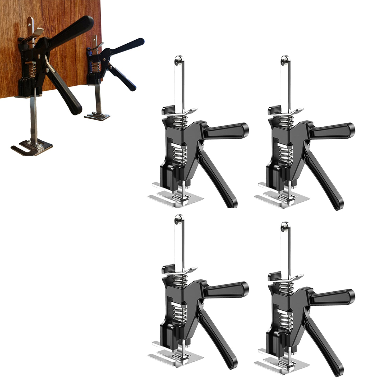4Pcs Arm Lifter Labor Saving Door Board Lift Jack Pole