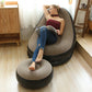 Inflatable Lounge Chair and Footrest Set