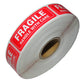 1000 PCS Self Adhesive Fragile Handle with Care Label Stickers for Shipping or Moving