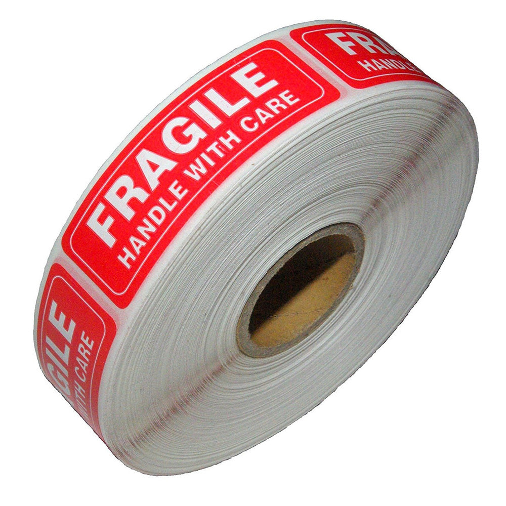 1000 PCS Self Adhesive Fragile Handle with Care Label Stickers for Shipping or Moving