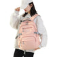 Backpack Solid Teenage Girls School Shoulder Bag Nylon