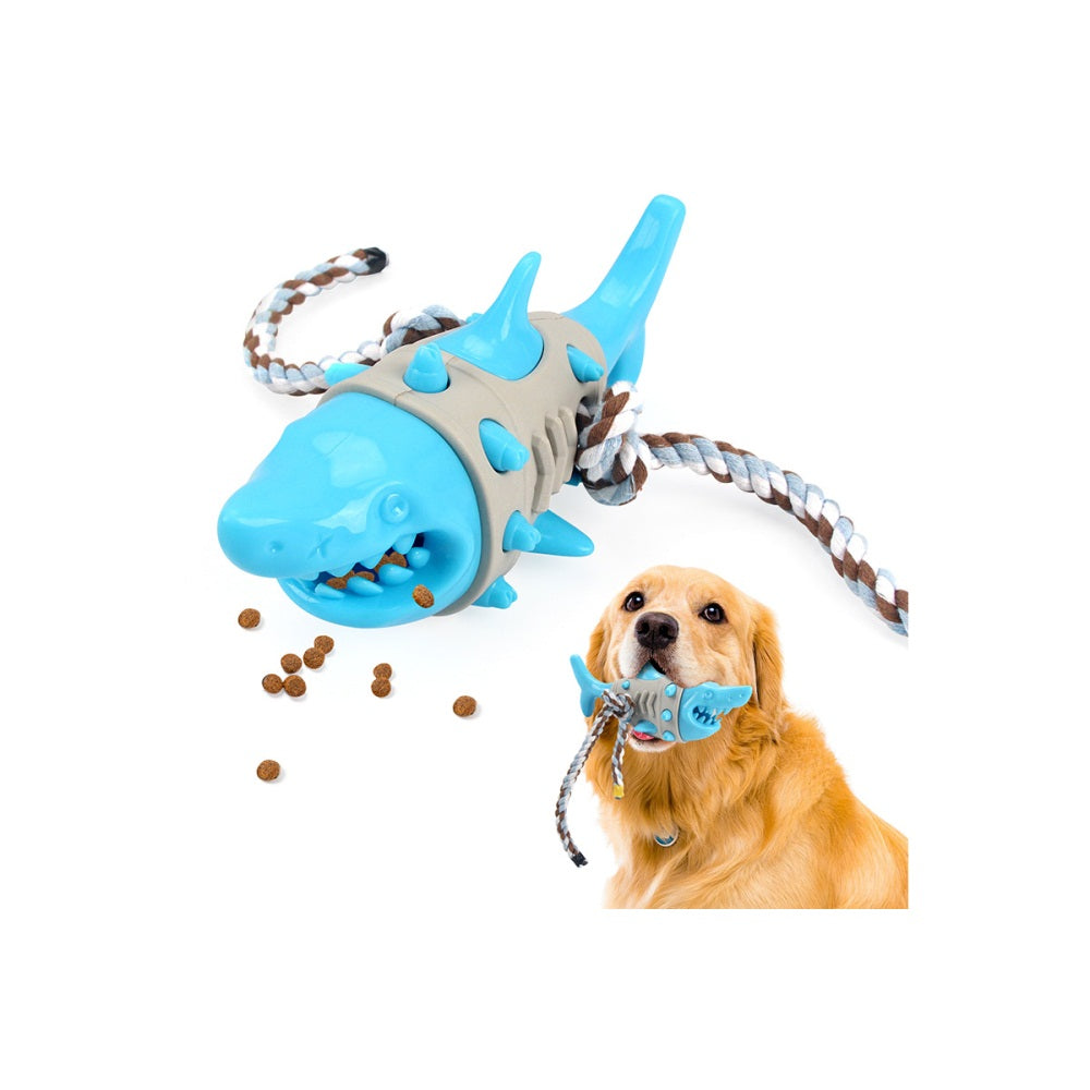 Dog Treat Dispensing Toy Shark Shaped Slow Feeder Toy for Indoor Outdoor Dogs Puppy