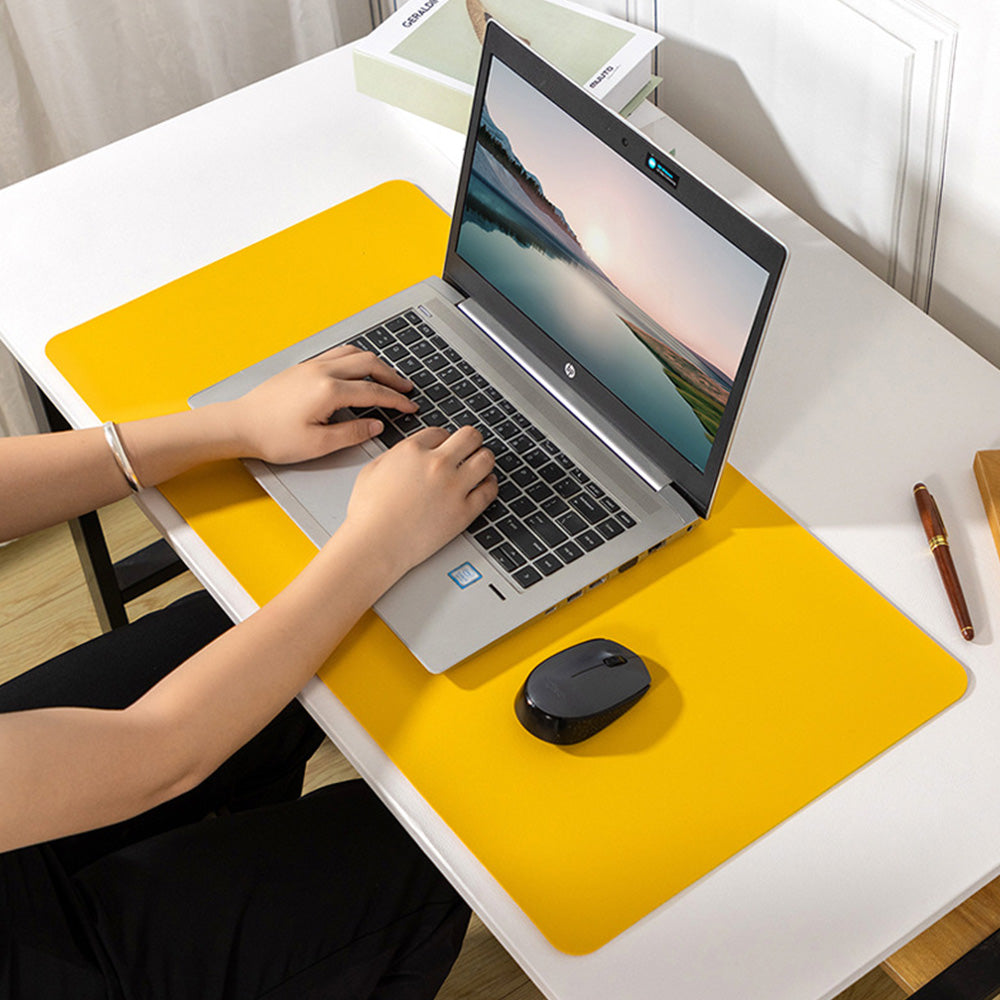 Large PU Leather Desk Mat Waterproof Non Slip Mouse Pad for Office Home