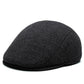 Men’s Woolen Hat Flat Cap Retro Fashion Cap Golf Driving Beret Hat
