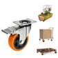 4 PCS Swivel Caster Wheels with Brake Castor Wheels for Cart Furniture