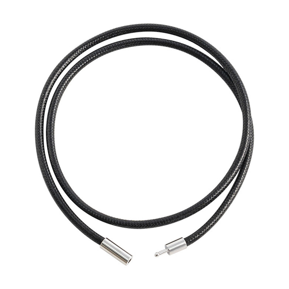 5Pcs 3mm Braided Necklace Cord Adjustable Rope with Copper Buckle for DIY Jewelry-Black