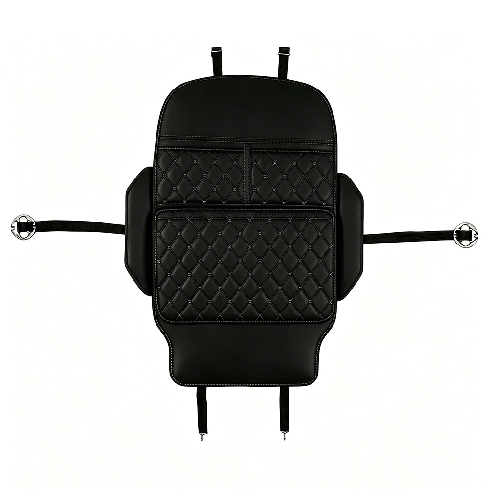 Car Back Seat Kick Mat Protector with Storage Pockets Backseat for Rear Seat Cover