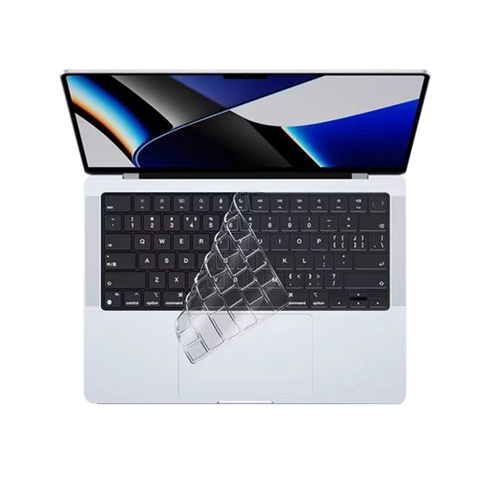 Clear Plastic Laptop Shell with Silicone Keyboard Cover for Apple Macbook Pro 14 A2442 A2779 A2992 A2918