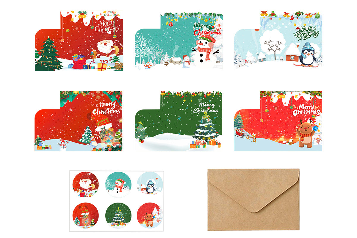 30 Pack Christmas Money Cards With Envelopes Christmas Money Holders For Cash Gift