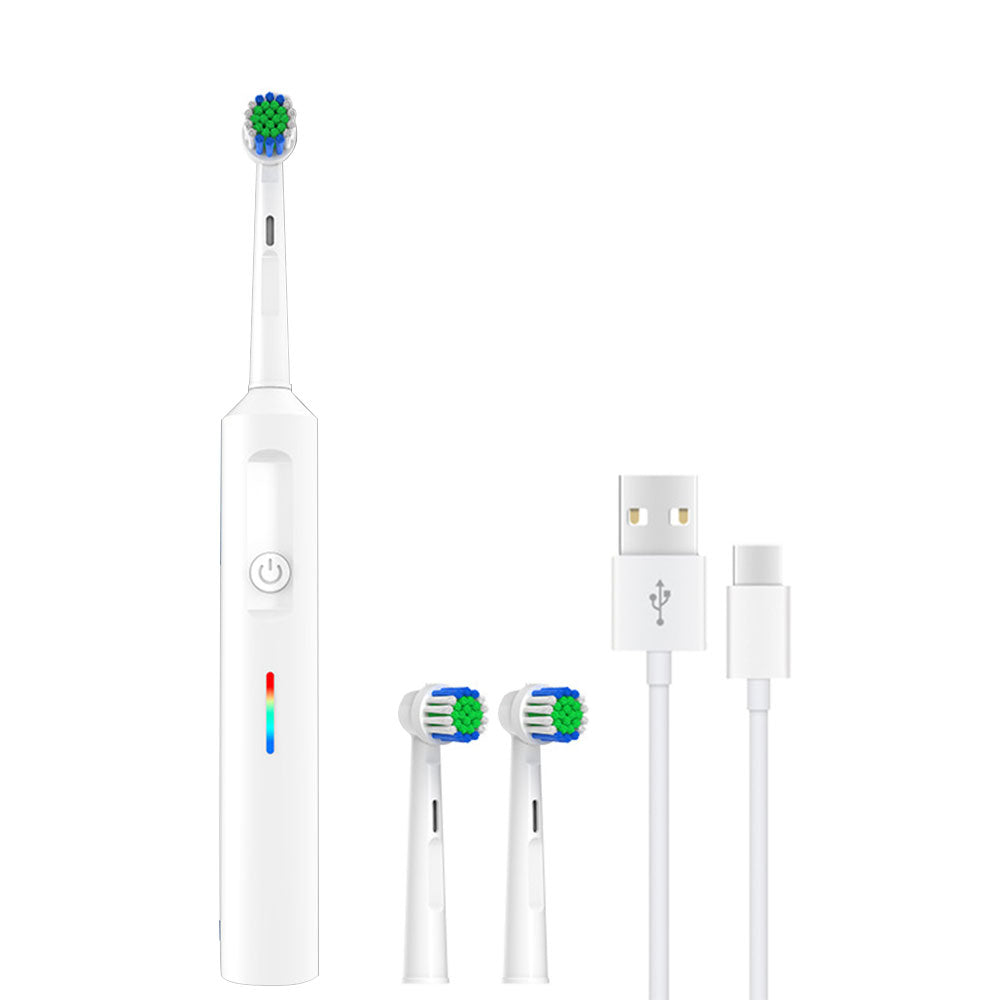 Rotating Electric Toothbrush 3Modes with Travel Case and 2 Brush Heads