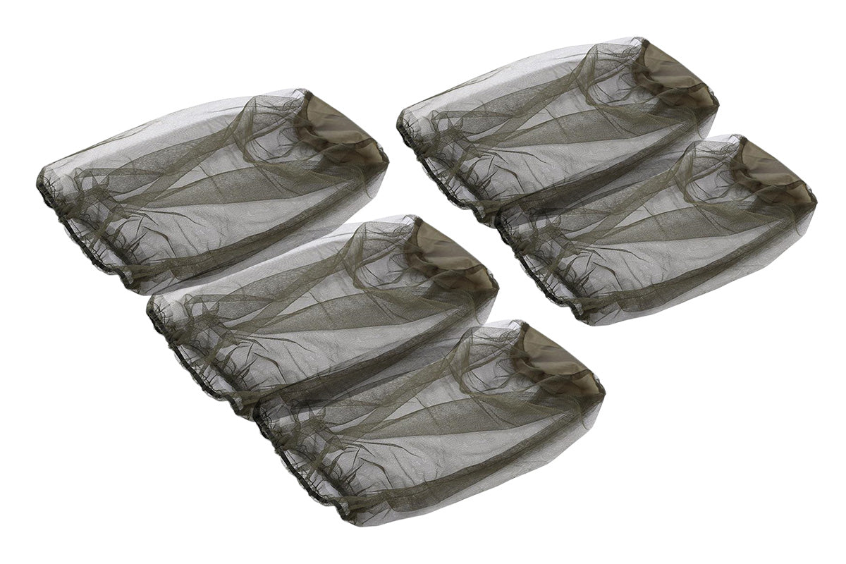 5Pcs Mosquito Head Net Bug Net Hat for Camping Hiking Fishing Gardening