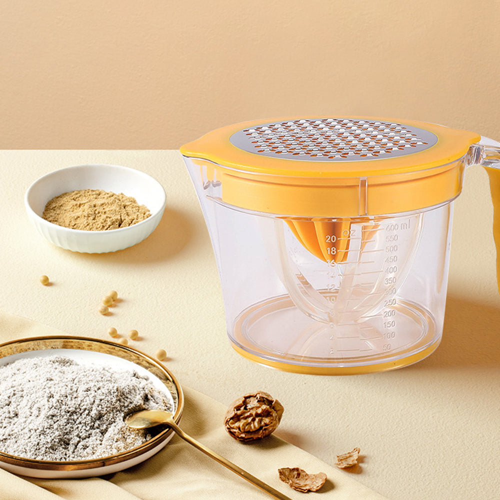 2Pcs 4-in-1 Citrus Squeezer Multifunctional Manual Juicer Measuring Cup