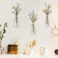 3Pcs Metal Floral Wall Decor Set Rustic Flower Wall Art for Living Room Bedroom